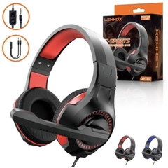 Fone Headset Gamer Com Microfone P3 3.5mm + Adaptador P2 Lehmox - LEF-1212