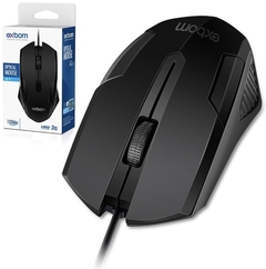 Mouse Óptico com Fio Usb Black 03950 - MS-71