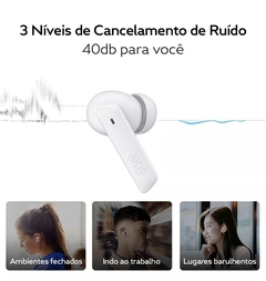 Imagem do Fone de Ouvido QCY HT05 Bluetooth 5.2 MeloBuds ANC Branco - BH21HT05A