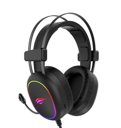 Headset Gamer com Fio e Microfone Havit Gaming Series Led H2016D - Preto