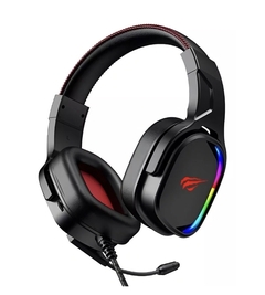 Headset Gamer 7.1 com Fio USB Led RGB Havit Gaming Series H2022U - Preto - RDG EXPRESS