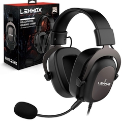 Fone Headset Gamer com Microfone Removível 3.5mm LEHMOX - GT-F2