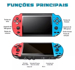 Vídeo game portátil X7 Plus +3500 jogos, 16GB - RDG EXPRESS