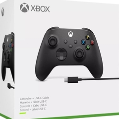 Controle Sem Fio Xbox Wireless Preto Cor Carbon black