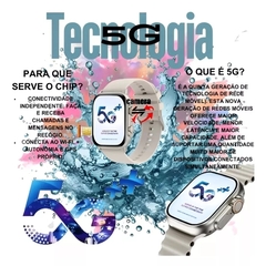 SMARTWATCH 5G+ ULTRA AI 3 COM CHIP 2GB DE RAM 16GB DE MEMÓRIA - ESTELAR