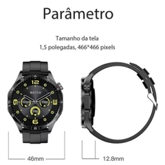 Smartwatch GT4 MAX Tela Amoled - loja online