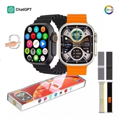 Smartwatch ULTRA 3 49M SERIE10 TELA AMOLED CHAT GPT - LARANJA