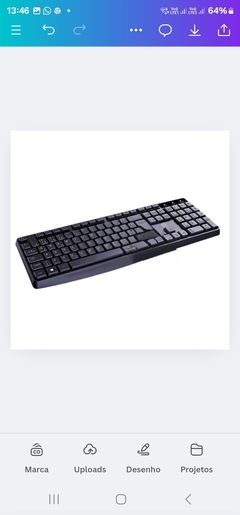 KIT Teclado E Mouse Com Fio USB 1200DPI ABNT2 EBAI na internet