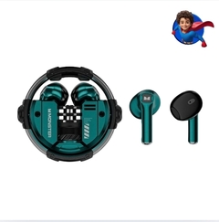 Fone De Ouvido Bluetooth 5.2 Gamer Airmars Verde Monster - XKT10 - comprar online