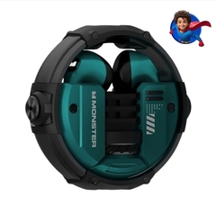 Fone De Ouvido Bluetooth 5.2 Gamer Airmars Verde Monster - XKT10 na internet