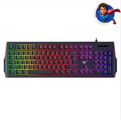 Teclado Gamer Havit Com Fio ABNT2 RGB KB866L - Preto