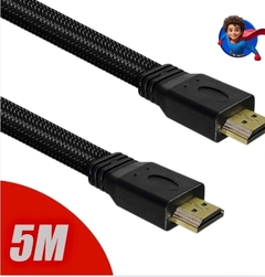 Cabo HDMI 5 Metros VERSÃO 2.0 4K Alta Performance Audio e Video Digital