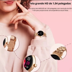 Smartwatch HW16 Mini + Pulseira e Brinco na internet