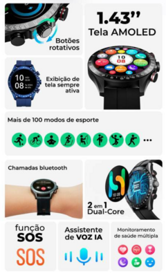 Haylou Solar Pro: Smartwatch com Tela AMOLED 60Hz e Resistência 2ATM! - loja online