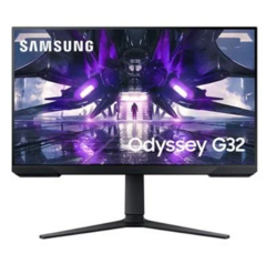 Monitor Gamer Samsung Odyssey G32 27", 165Hz, Full HD, 1ms, DisplayPort e HDMI, FreeSync Premium, Ajuste de Altura, Preto - LS27AG320NLXZD