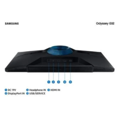 Monitor Gamer Samsung Odyssey G32 27", 165Hz, Full HD, 1ms, DisplayPort e HDMI, FreeSync Premium, Ajuste de Altura, Preto - LS27AG320NLXZD