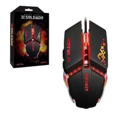 Mouse Gamer Usb com Iluminaçao Led RGB 2400 Dpi Infokit - GM-705