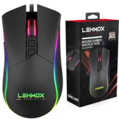 Mouse Gamer 6400 DPI Led RGB com Fio e Driver LEHMOX - GT-M2 - comprar online