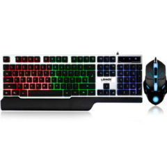 Kit Teclado e Mouse Gamer USB com Led RGB LEHMOX - LEY-45 - comprar online