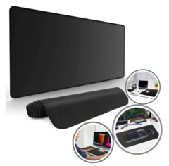 Mouse Pad Gamer Grande 800x300 mm Preto Borda Costurada