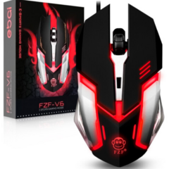 Mouse Gamer USB Com LED 3600 DPI Ajustavel EBAI - FZF-V6