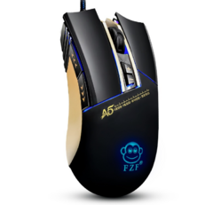 Mouse Gamer USB Com LED RGB 3200 DPI 7 Botões EBAI - FZF-A5