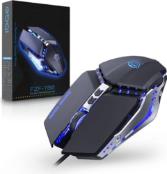 Mouse Gamer Usb Com Led Rgb 3200 Dpi 7 Botões Ebai - FZF-T80