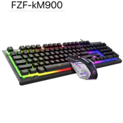 KIT Teclado E Mouse Gamer USB com LED RGB ABNT2 EBAI - KM900 na internet