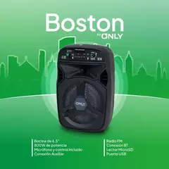 Parlante 6″ Boston Portátil Bluetooth Only + Micrófono - comprar online