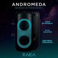 TORRE DE SONIDO XAEA ANDROMEDA 2X8" + MIC INALAMBRICO - Tienda online