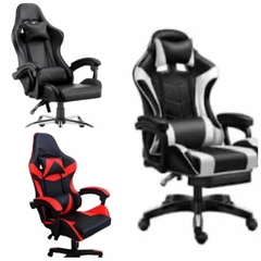 Silla Gamer con Almohadon Masajeador en la Cintura