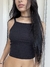 Top de tiras negro - comprar online