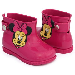 Kit 12 Pares Galocha Infantil Feminina Atacado Minnie Pink Carinha - comprar online