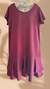 Vestido Vinho com Babado - comprar online