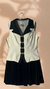 Colete Vintage Preto e Off White – Reyna na internet