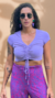 Cropped Lilás - comprar online
