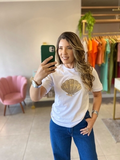 Tshirt off em algodão