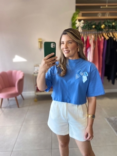 Tshirt Algodão Azul