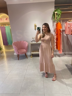 Vestido Nude em Malha
