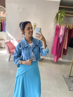 Casaco jeans mini