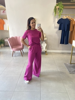 Conjunto Fúcsia em Malha - comprar online