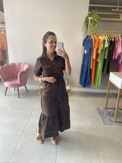 Vestido Marrom Katia