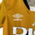 Kit Infantil Rayo Vallecano III 23/24 Umbro - Dourado com detalhes em preto e branco - Canarinho Jerseys