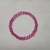 Pulseira de miçangas acrílicas rosa