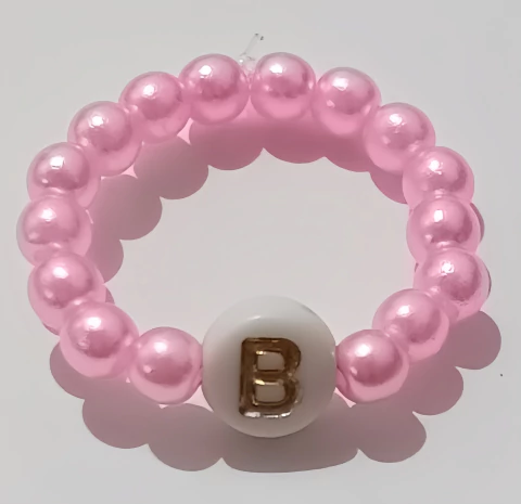 Aneis de miçangas personalizados com letras - comprar online