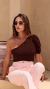 Blusa Romana Ref 336 Canelada na internet