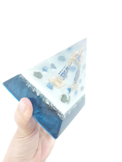 Pirâmide Orgonite Nossa Senhora Aparecida 2 com Nanotecnologia - ORAC ORGONITES - Loja Online de Orgonites