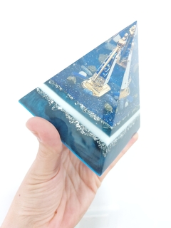Pirâmide Orgonite Nossa Senhora Aparecida com Nanotecnologia na internet
