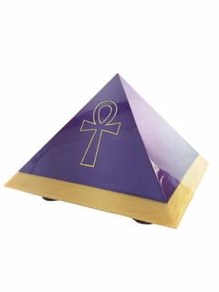 Pirâmide Orgonite Quéops Ankh Base 29cm Proteção com Nanotecnologia - comprar online