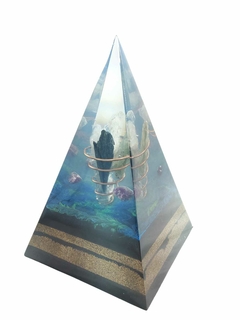 Pirâmide Orgonite Cianitas com Nanotecnologia e Tecnologia Keshe na internet
